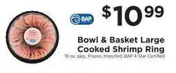 ShopRite Bowl & Basket Large Cooked Shrimp Ring offer
