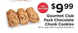 ShopRite Gourmet Club Pack Chocolate Chunk Cookies offer