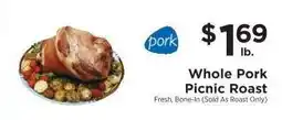 ShopRite WHOLE PORK PICNIC ROAST offer