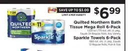 ShopRite Quilted Northern Bath Tissue Mega Roll 6-Pack offer