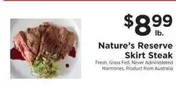 ShopRite Nature's Reserve Skirt Steak offer