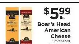 ShopRite Boar's Head American Cheese offer