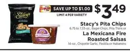 ShopRite Stacy's Pita Chips or La Mexicana Fire Roasted Salsas offer