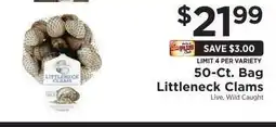 ShopRite 50-ct. Bag Littleneck Clams offer