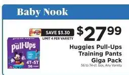 ShopRite Huggies Pull-Ups Training Pants Giga Pack offer