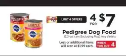 ShopRite Pedigree Dog Food offer