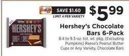 ShopRite Hershey's Chocolate Bars 6-Pack offer