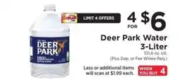 ShopRite Deer Park Water 3-Liter offer