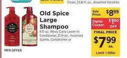 ShopRite Old Spice Large Shampoo offer