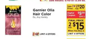 ShopRite Garnier Olia Hair Color offer