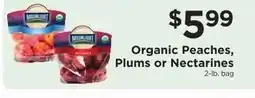 ShopRite Organic Peaches, Plums or Nectarines offer