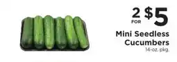 ShopRite Mini Seedless Cucumbers offer