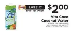 ShopRite Vita Coco Coconut Water offer