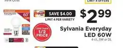 ShopRite Sylvania Everyday LED 60W offer