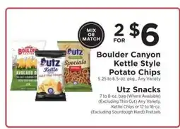 ShopRite Boulder Canyon Kettle Style Potato Chips & Utz Snacks offer