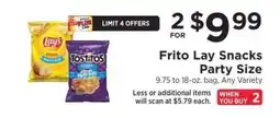 ShopRite Frito Lay Snacks Party Size offer