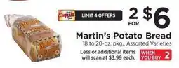 ShopRite Martin's Potato Bread offer