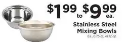 ShopRite Stainless Steel Mixing Bowls offer