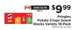 ShopRite Pringles Potato Crisps Snack Stacks Variety 18-Pack offer