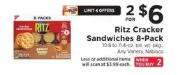 ShopRite Ritz Cracker Sandwiches 8-Pack offer