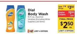 ShopRite Dial Body Wash offer