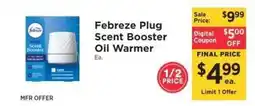 ShopRite Febreze Plug Scent Booster Oil Warmer offer