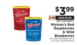 ShopRite Wyman’s Red Raspberries & Wild Blueberries offer