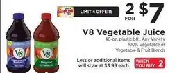 ShopRite V8 Vegetable Juice offer