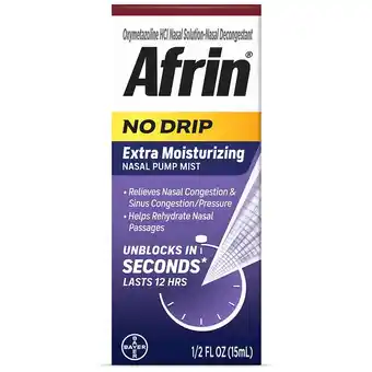 Walgreens No Drip Extra Moisturizing Nasal Pump Mist offer