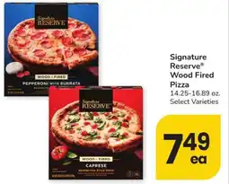 Safeway Signature Reserve Wood Fired Pizza offer