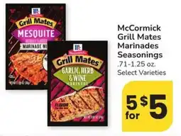 Safeway McCormick Grill Mates Marinades Seasonings offer