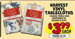 Ollie's HARVEST VINYL TABLECLOTHS offer