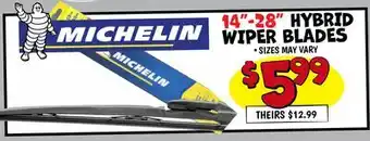 Ollie's MICHELIN 14-28 HYBRID WIPER BLADES offer