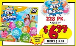 Ollie's NERF 228 PK. BETTER THAN BALLOONS offer