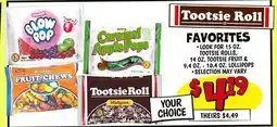 Ollie's TOOTSIE ROLL FAVORITES offer
