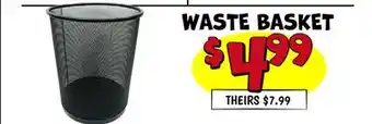 Ollie's WASTE BASKET offer