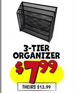 Ollie's 3-TIER ORGANIZER offer