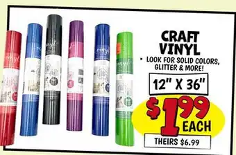 Ollie's 12 X 36 CRAFT VINYL offer