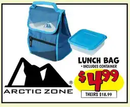 Ollie's ARCTIC ZONE LUNCH BAG offer