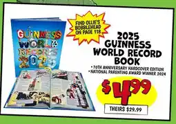 Ollie's 2025 GUINNESS WORLD RECORD BOOK offer