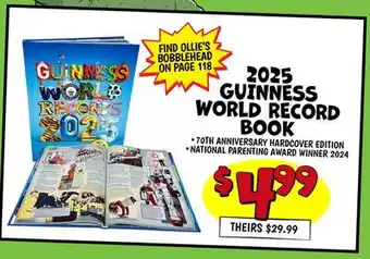 Ollie's 2025 GUINNESS WORLD RECORD BOOK offer