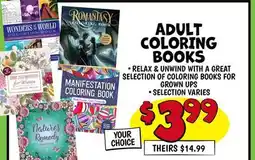 Ollie's ADULT COLORING BOOKS offer