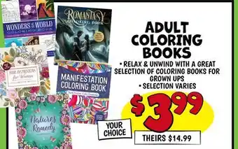 Ollie's ADULT COLORING BOOKS offer