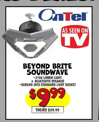 Ollie's ONTEL BEYOND BRITE SOUNDWAVE offer
