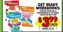 Ollie's GET READY WORKBOOKS offer