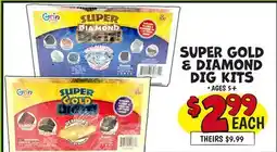 Ollie's SUPER GOLD & DIAMOND DIG KITS offer