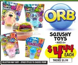 Ollie's SQIUSHY TOYS offer