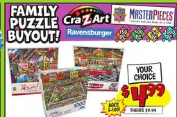 Ollie's FAMILY PUZZLE BUYOUT offer