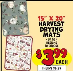 Ollie's 15 X 20 HARVEST DRYING MATS offer