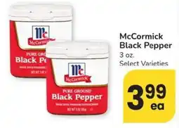 Safeway McCormick Black Pepper offer